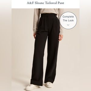Abercrombie & Fitch Sloane Tailored Pant in Black NWT